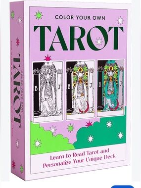 Anthropologie Color Your Own Tarot Deck — Pink & Green